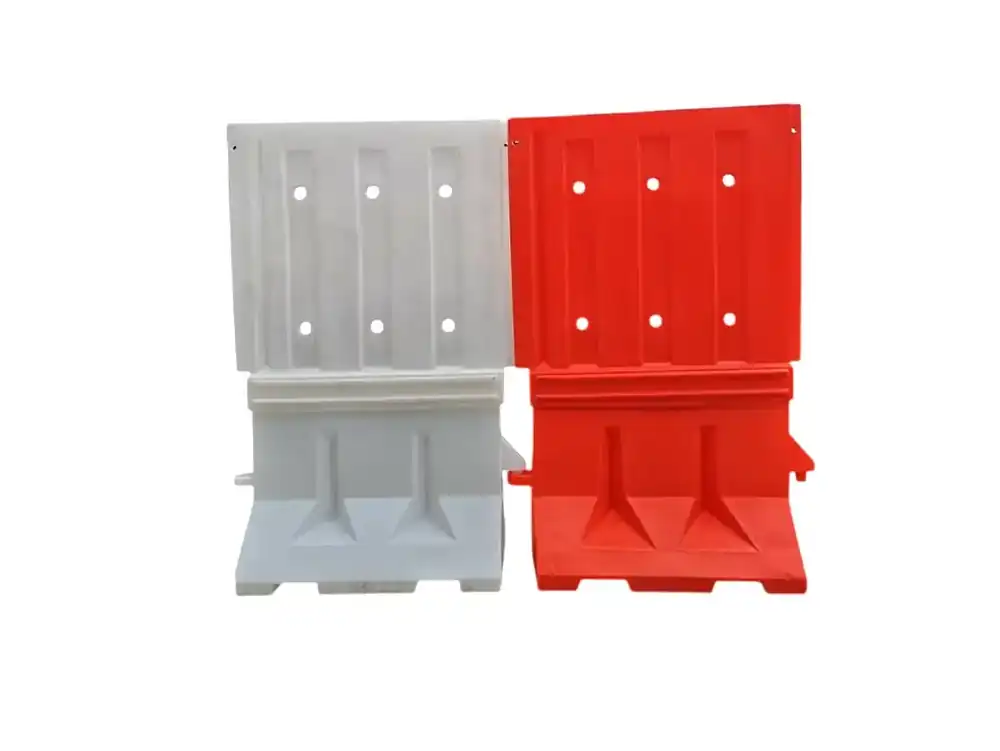plastic water-filled road barrier product Malaysia red and white
